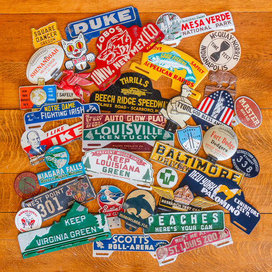 Getting to Know . . . Vintage License Plate Toppers