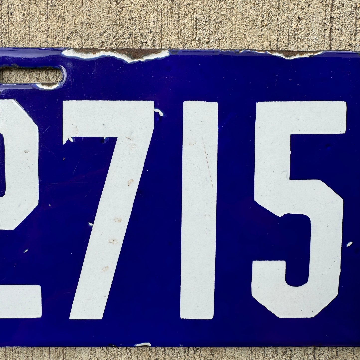 1911 Virginia Porcelain License Plate 2715 High Quality