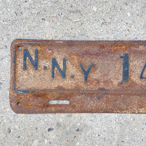 1938 Norfolk Navy Yard License Plate Topper NNY Military Naval Fort