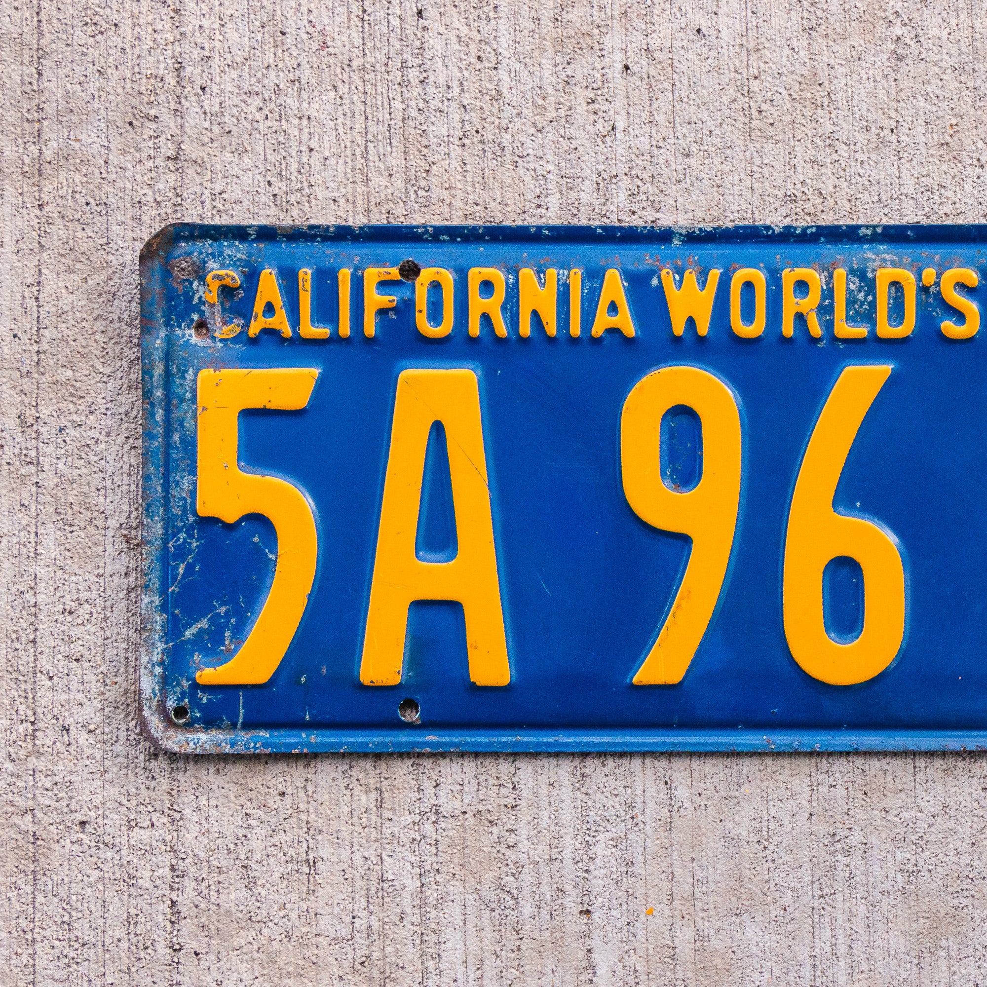 1939 California License Plate Vintage World's Fair Blue Wall Decor ...