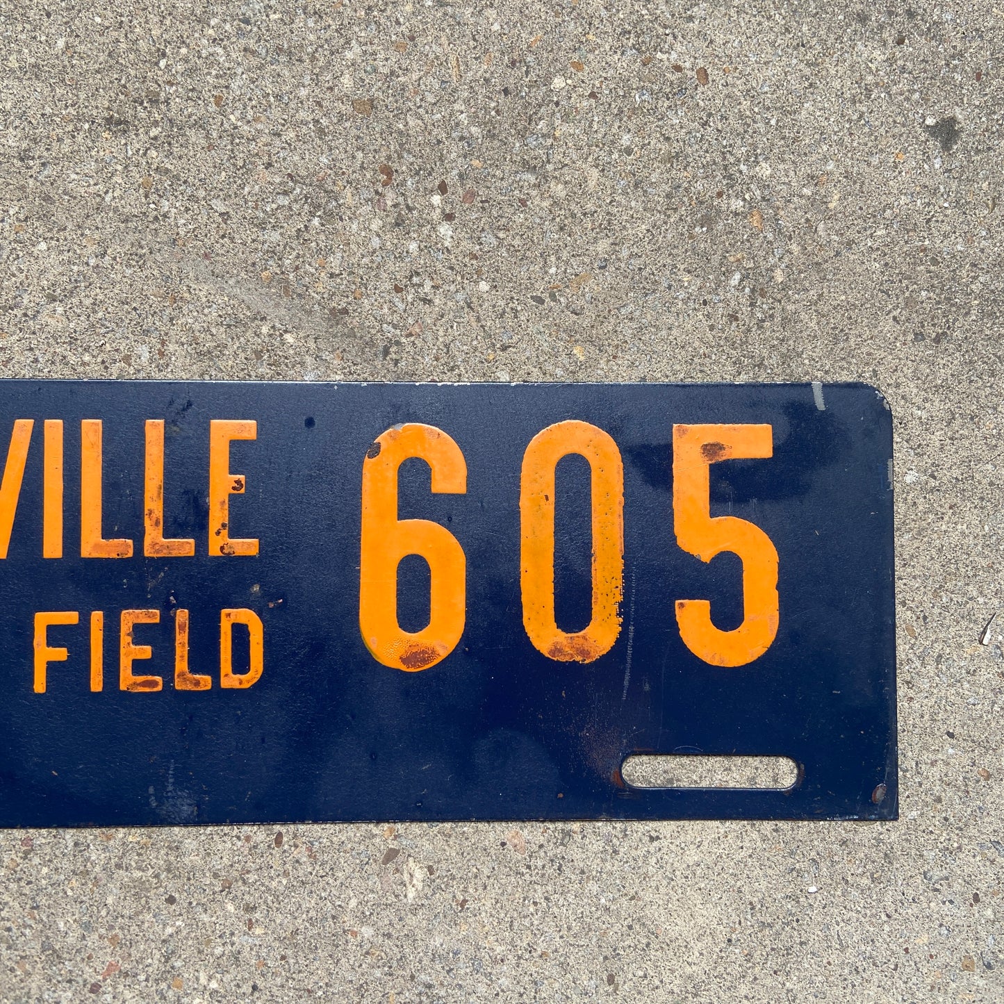 1940s Coffeyville Army Air Field License Plate Topper Kansas Military Fort WW2