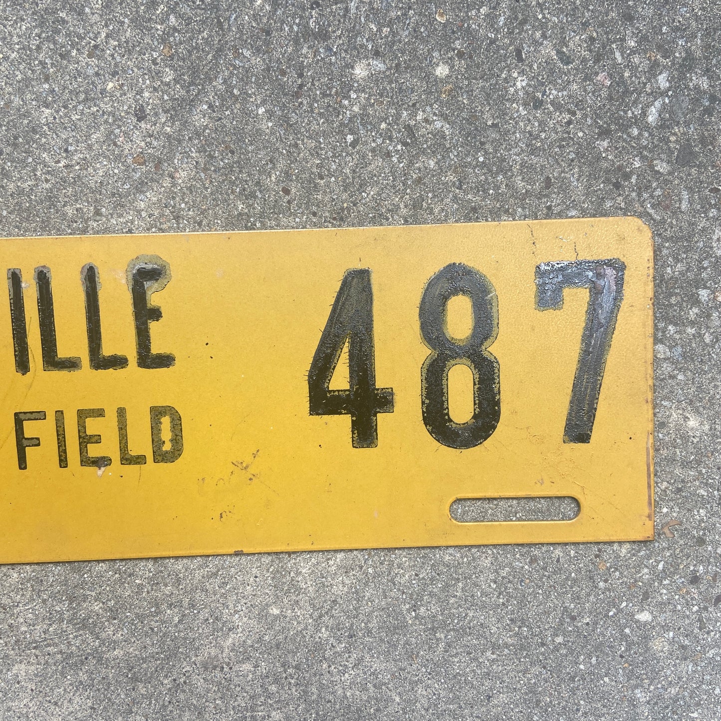 1940s Coffeyville Army Air Field License Plate Topper Kansas Military Fort WW2