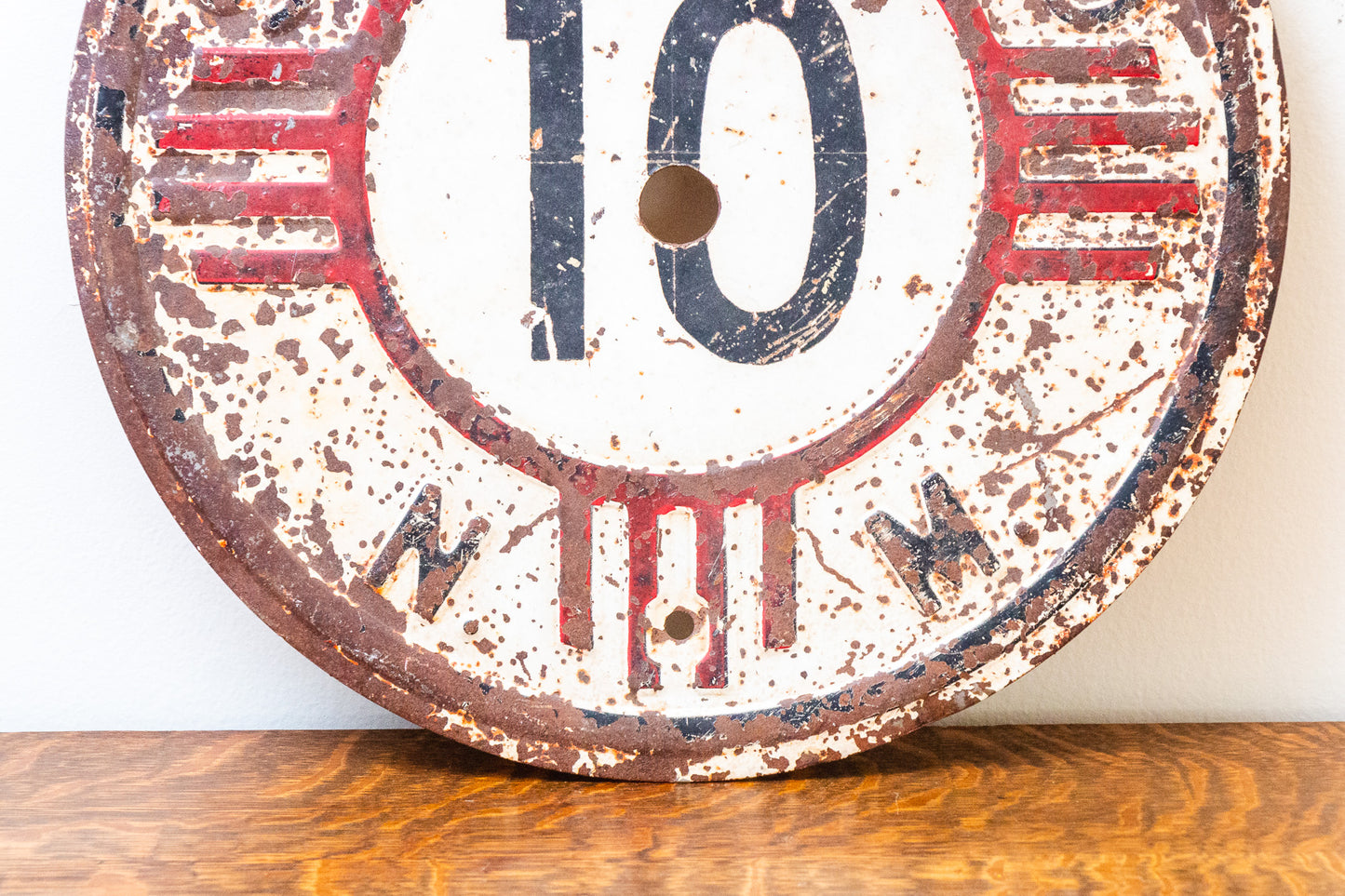 1940 Era New Mexico Highway 10 Sign Featuring Zia