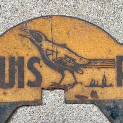 1940s St. Louis Park Minnesota License Plate Topper with Bird Graphic