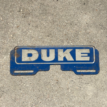 1950 Era Duke University Blue Devils License Plate Topper