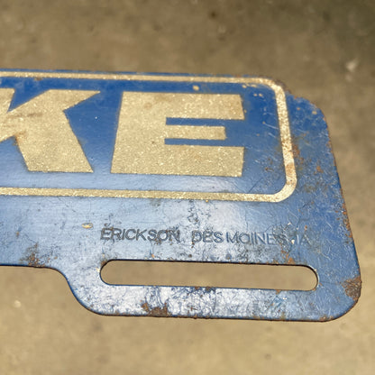 1950 Era Duke University Blue Devils License Plate Topper