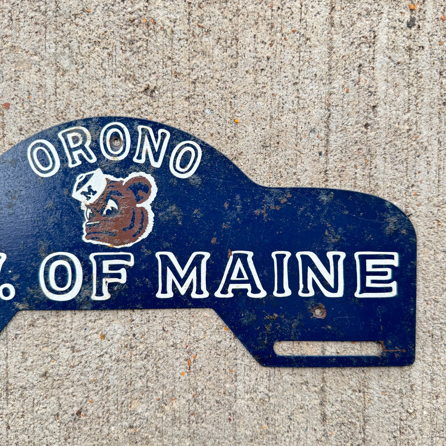 1950s University of Maine License Plate Topper Graphic Wall Decor