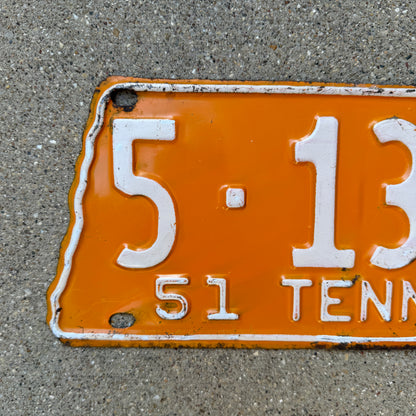 1951 Tennessee License Plate University of Tennessee Decor 51303