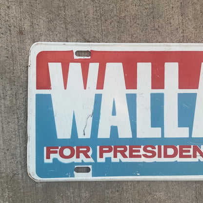 1968 Election Wallace License Plate Political President Presidential Booster