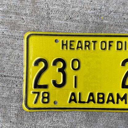 1978 Alabama License Plate Vintage Forest Products Truck Tag