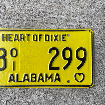 1978 Alabama License Plate Vintage Forest Products Truck Tag