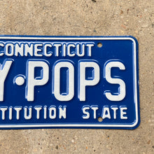 Load image into Gallery viewer, 1987 Connecticut Vanity License Plate NY POPS New York Dad
