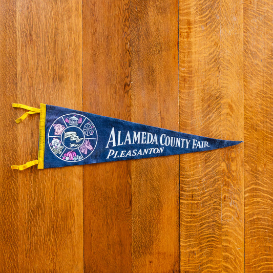 Alameda County Fair Felt Pennant | Vintage Pleasanton CA Wall Decor