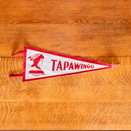 Camp Tapawingo Maine Pennant Vintage Wall Decor