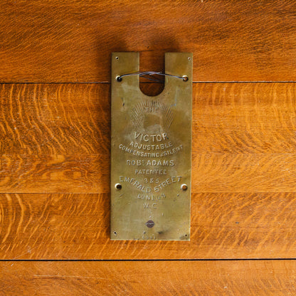 Crown Victor Brass Door Spring Plaque by Robert Adams Vintage Wall Decor
