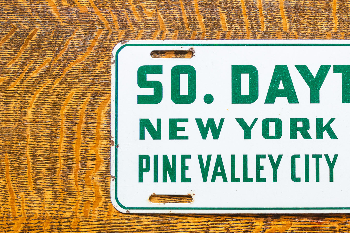 South Dayton License Plate Vintage New York Pine Valley City Christmas Wall Decor