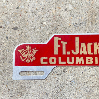 1960s Era Ft Jackson South Carolina License Plate Topper