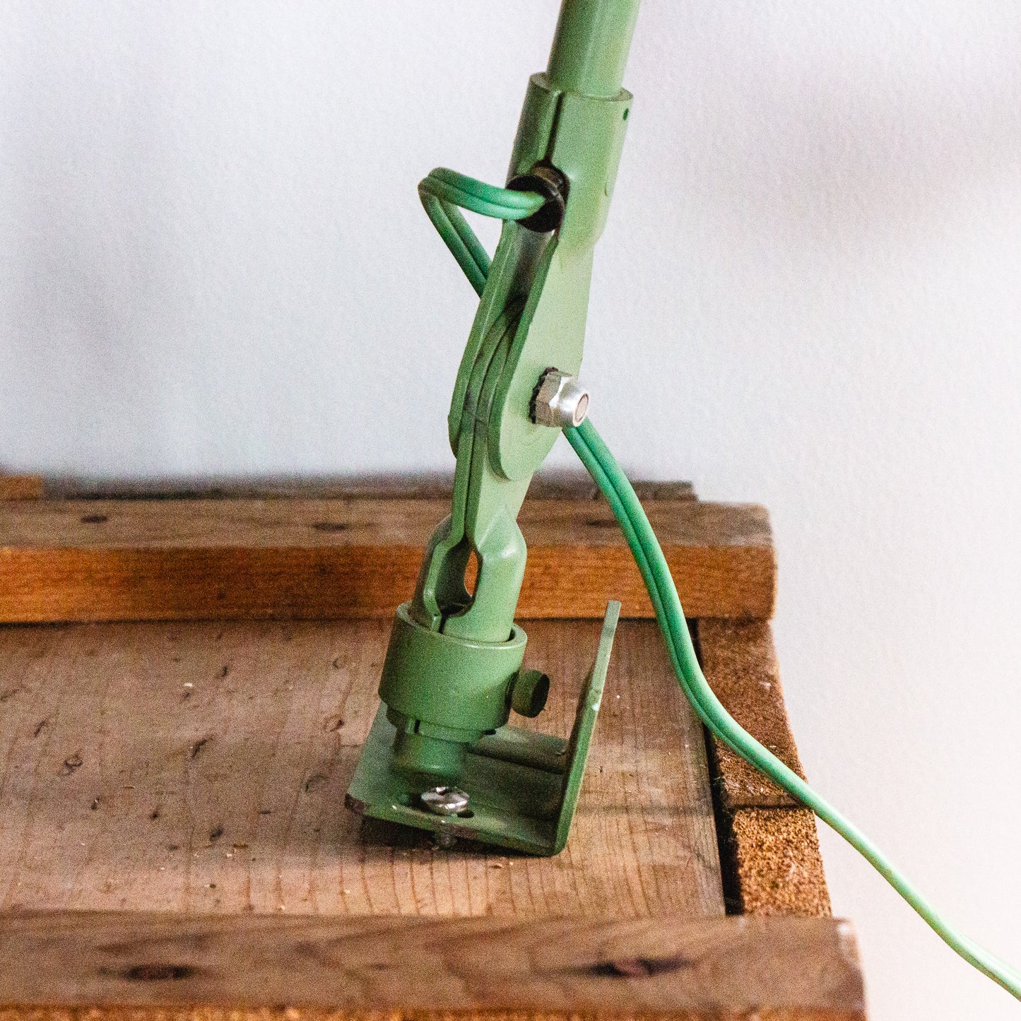 Fostoria Industrial Green Desk Lamp Vintage Wall Mount Task Lamp