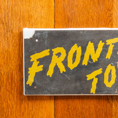 Frontier Town New York Cardstock Sign Ephemera