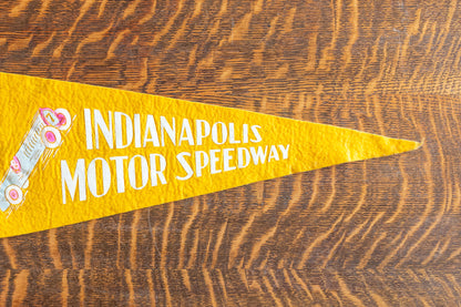 Early Indy 500 Felt Pennant Vintage Indianapolis Speedway Racing Collectible