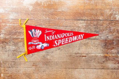 Indy 500 Felt Pennant Vintage Indianapolis Speedway Racing Collectible