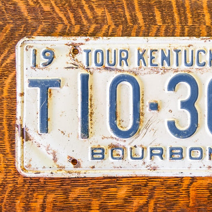 1956 Kentucky Bourbon License Plate Vintage Bar Decor T10308