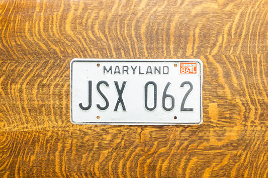 1981 Maryland License Plate Vintage Wall Decor JSX-062