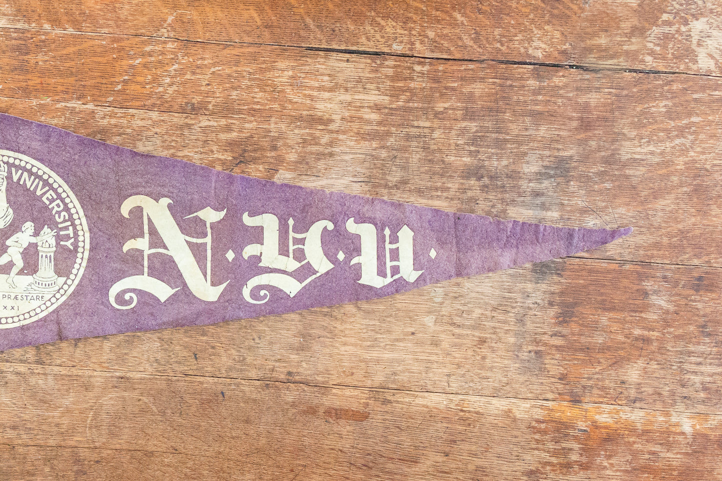 New York University Felt Pennant Vintage College Wall Decor NYU