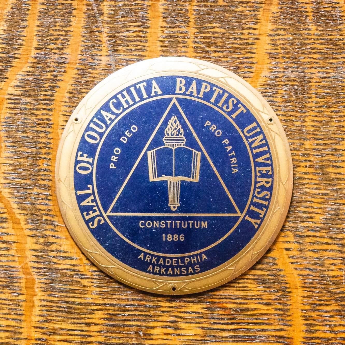 Ouachita Baptist University Radiator Badge Vintage Shield Emblem