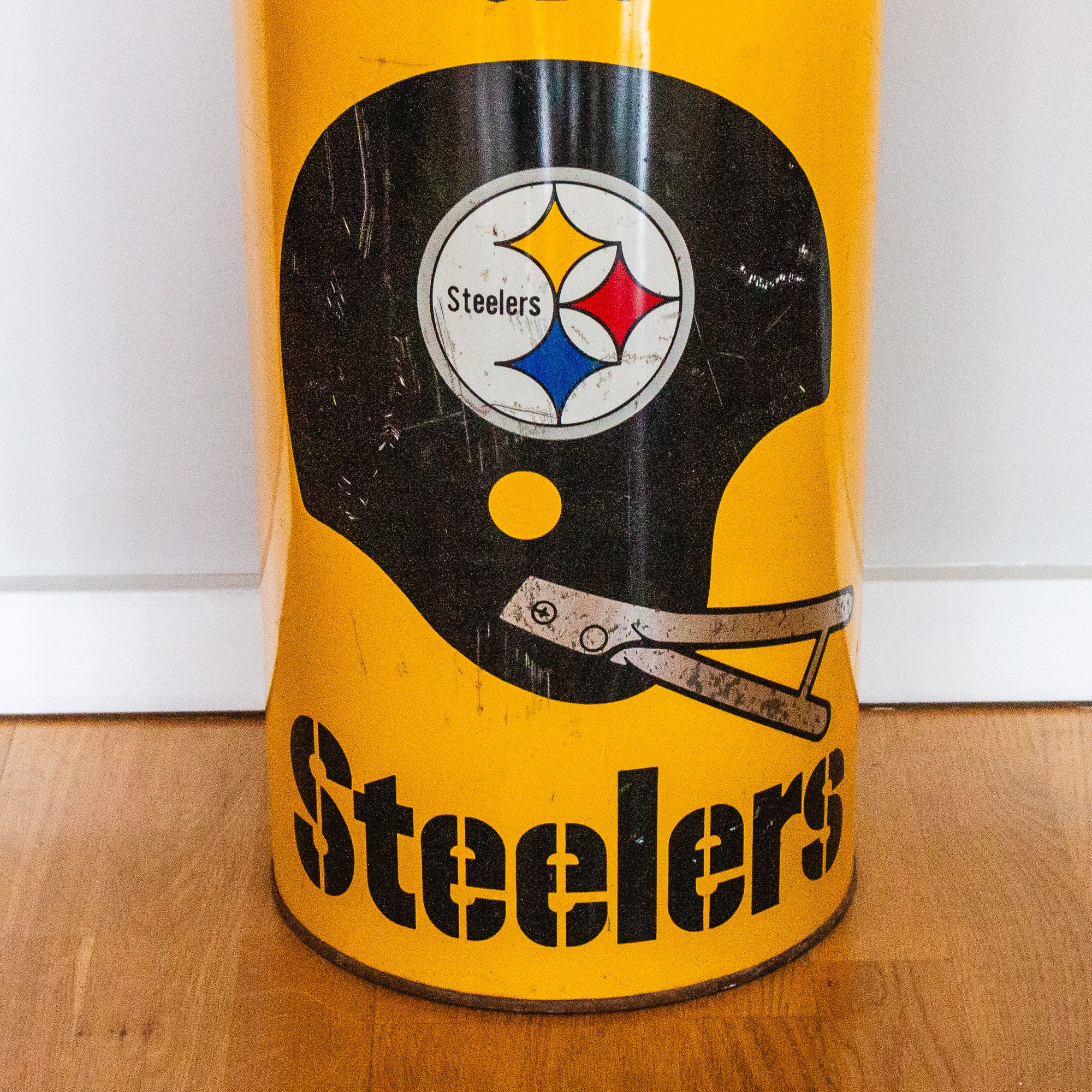 Vtg Pittsburgh Steelers Wastebasket hot