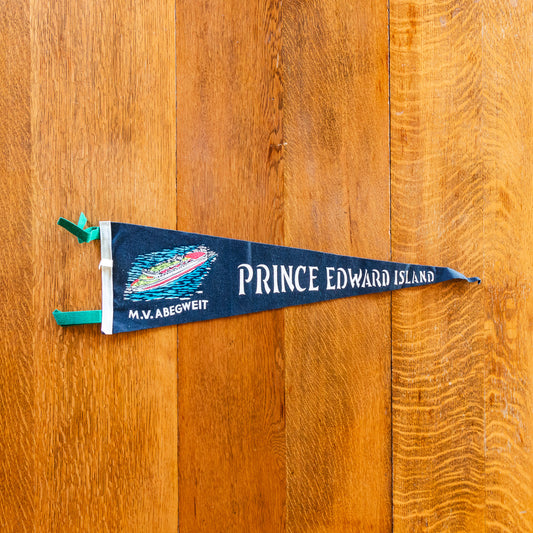 Prince Edward Island Felt Pennant | Vintage Canada Wall Decor