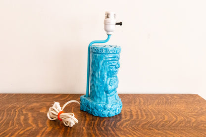 Roxy Quiksilver Blue Tiki Lamp | Vintage Retro Tropical Bar Decor