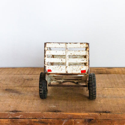 Tonka Toys White Trailer #B-204 | Vintage 1950s Toy Set Trailer