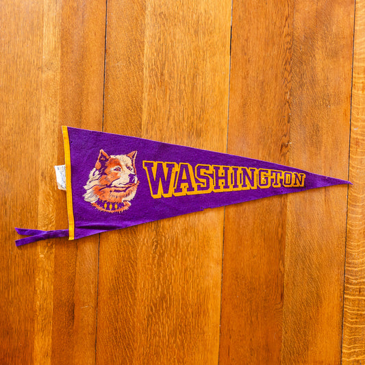 University of Washington Felt Pennant Vintage Grad Wall Decor