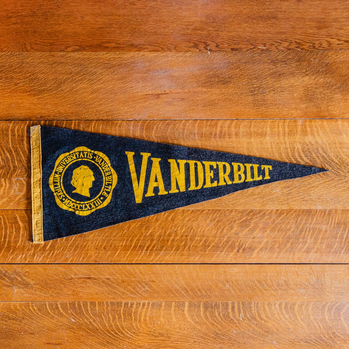 Vanderbilt University Black Felt Pennant Vintage College Wall Decor