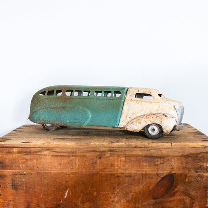 Wyandotte Coast to Coast Bus | Vintage 1930s Pressed Steel Toy