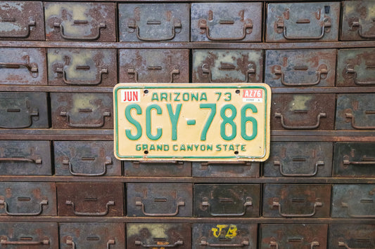 Arizona 1973 Grand Canyon State License Plate Vintage Wall Hanging Decor SCY-786 - Eagle's Eye Finds