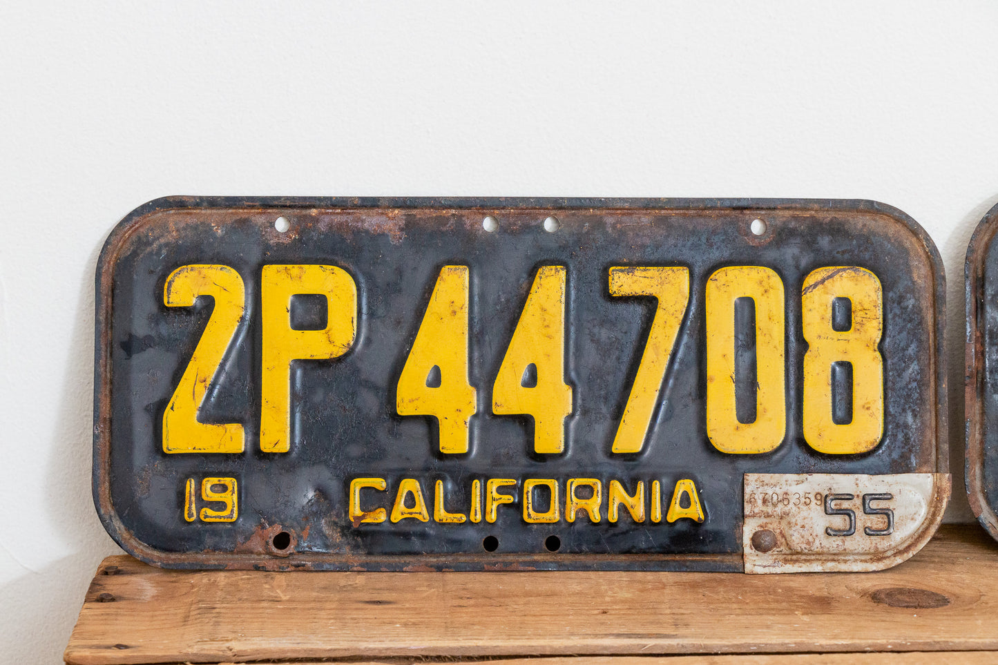 California 1951 License Plate Pair Vintage Wall Hanging Decor - Eagle's Eye Finds