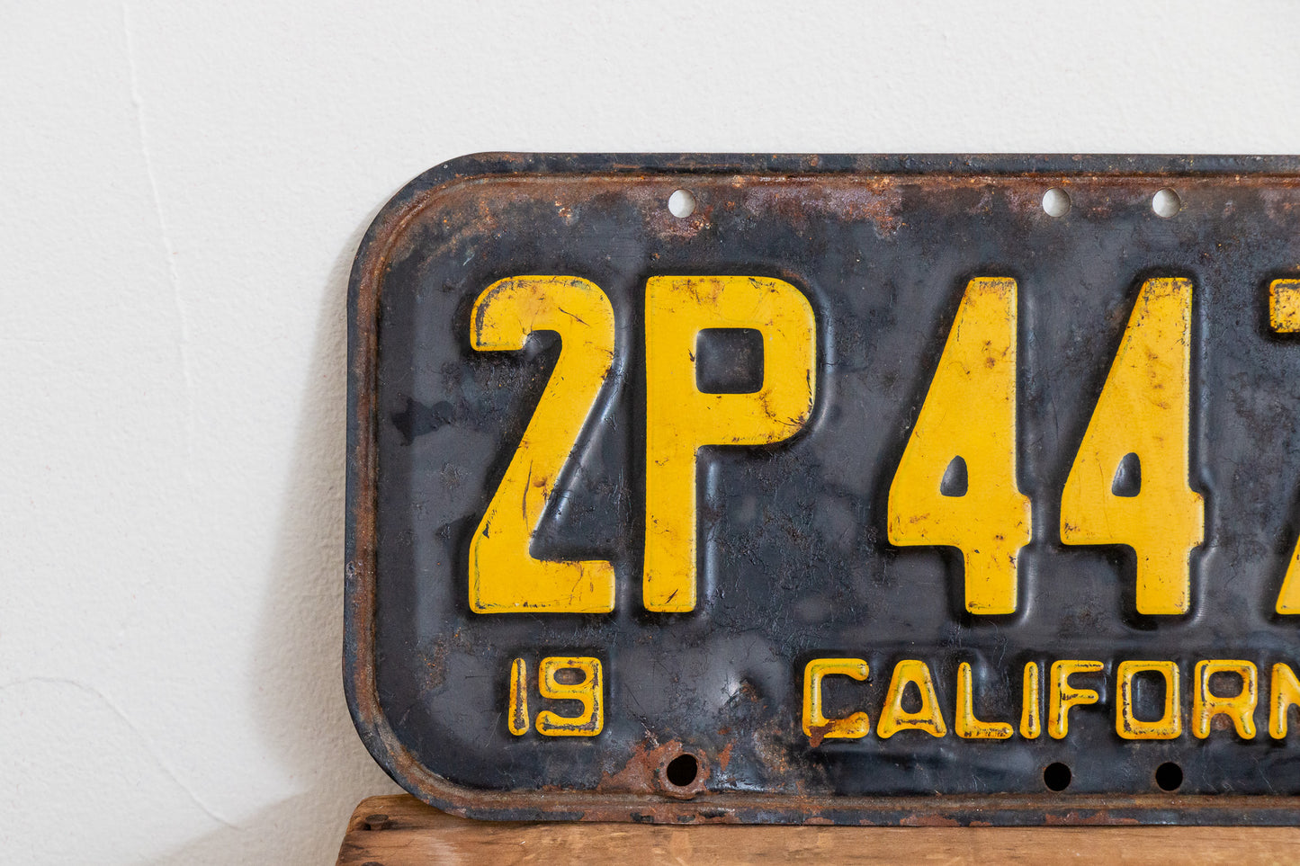 California 1951 License Plate Pair Vintage Wall Hanging Decor - Eagle's Eye Finds