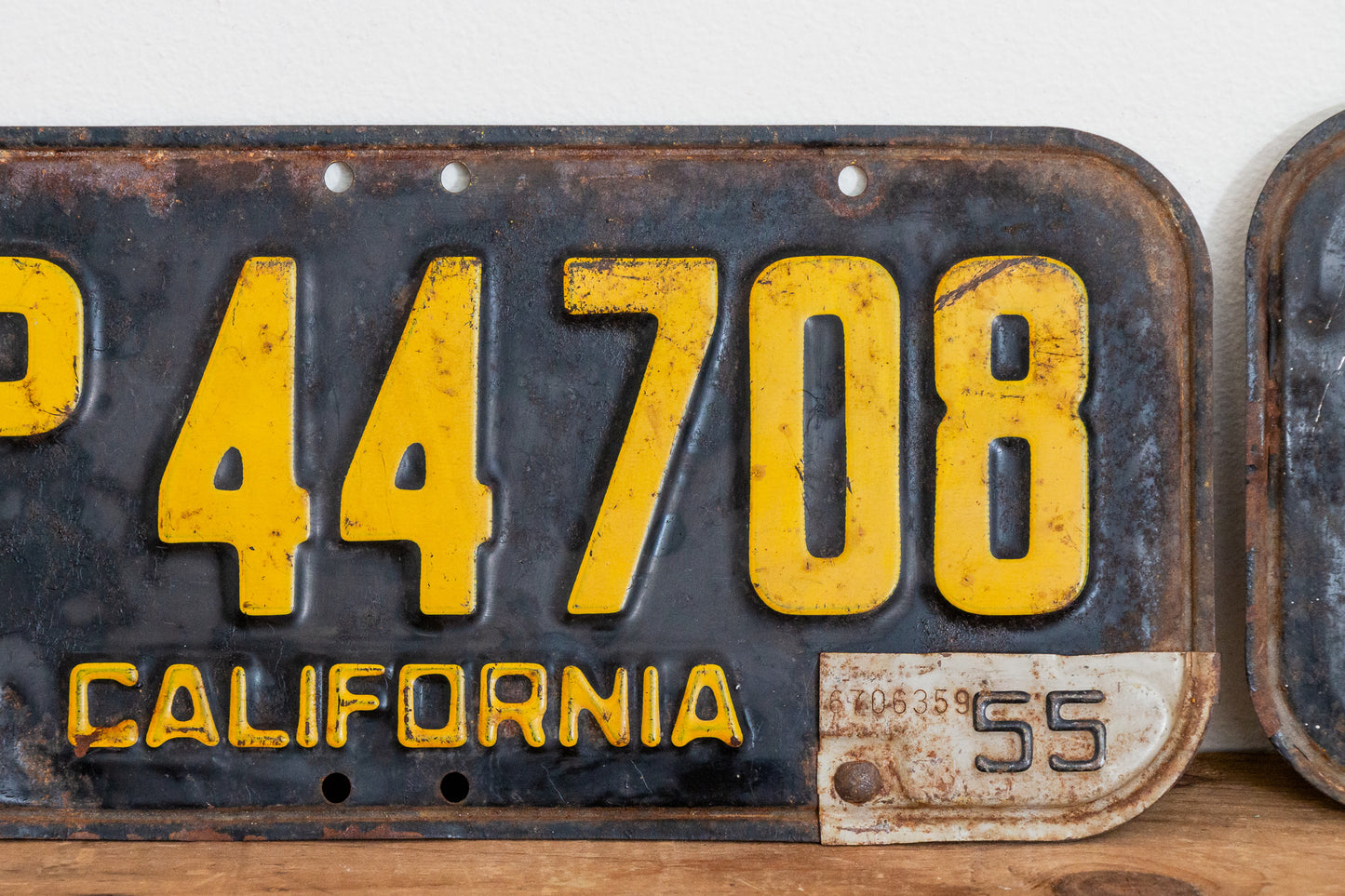 California 1951 License Plate Pair Vintage Wall Hanging Decor - Eagle's Eye Finds