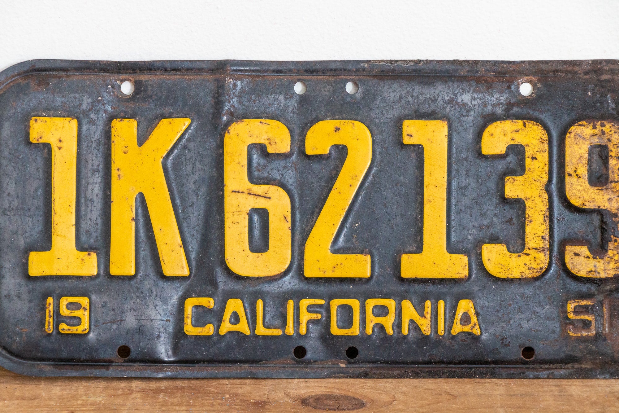 California 1951 License shops Plate Vintage Wall Hanging Decor