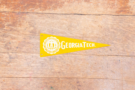 Georgia Tech University Mini Felt Pennant Vintage College Decor - Eagle's Eye Finds