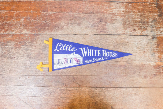 Warm Springs Georgia Felt Pennant Vintage Little White House Wall Decor