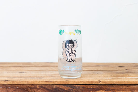 Love Is...Comic Strip Glass Cup Vintage Baby Themed 1970 Retro Glassware - Eagle's Eye Finds