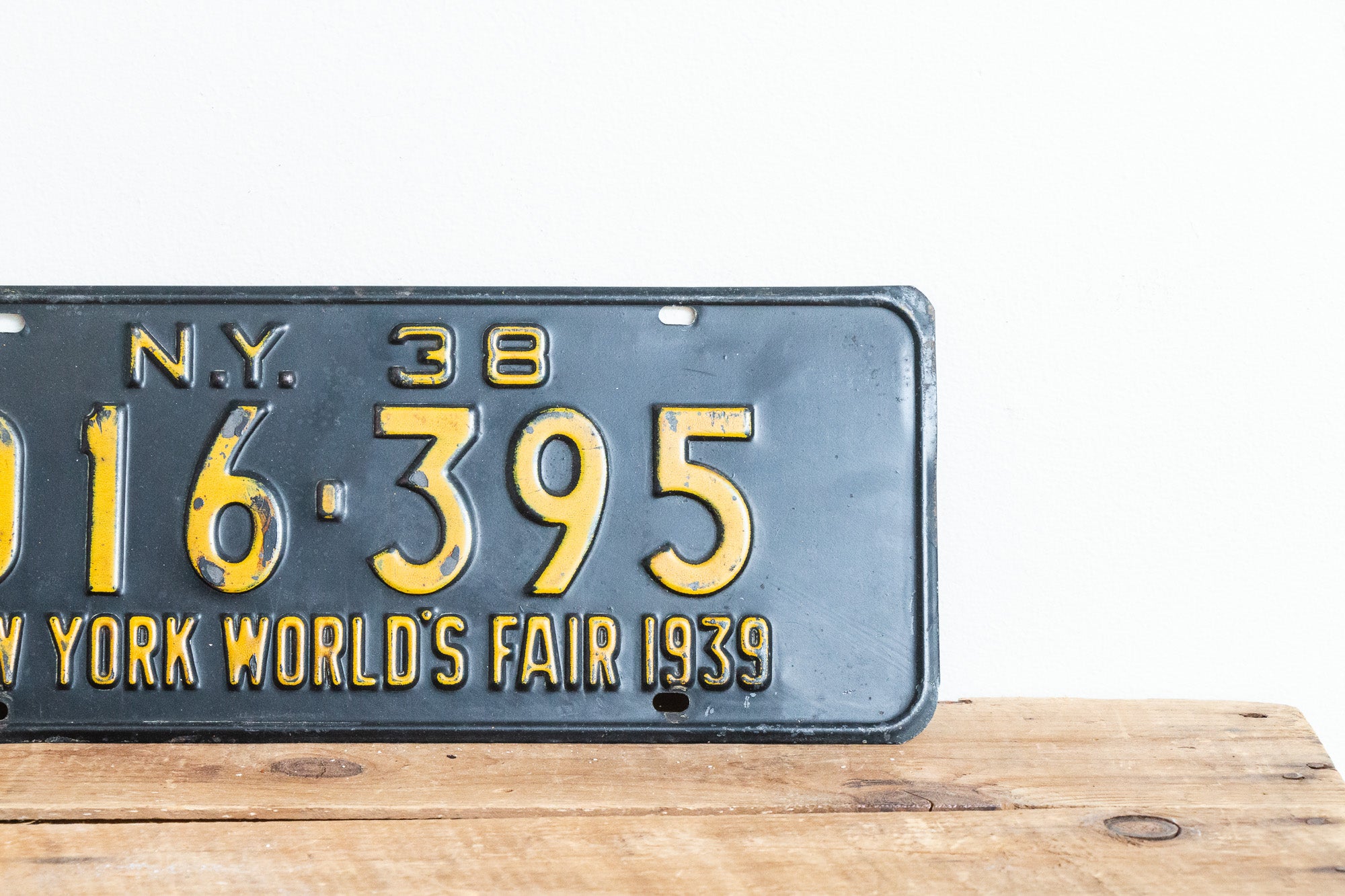 1939 New York License sold Plate