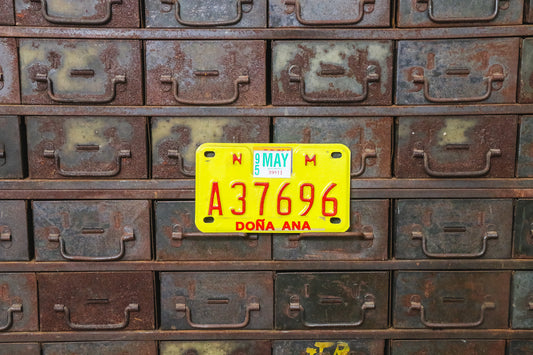 New Mexico 1995 Motorcycle License Plate Vintage Wall Hanging Decor - Eagle's Eye Finds