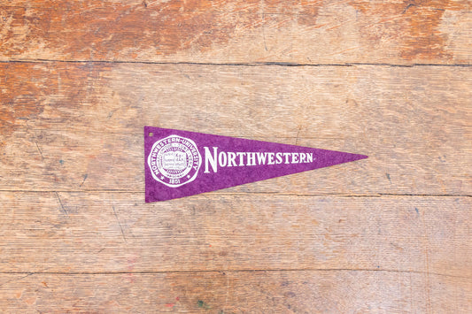 Northwestern University Mini Felt Pennant Vintage College Wall Decor - Eagle's Eye Finds