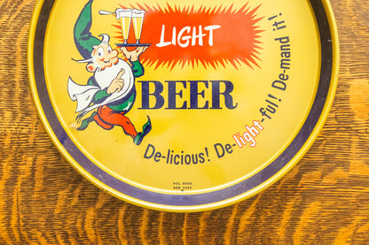 Piel's Light Beer Tray Vintage Brewery Collectible