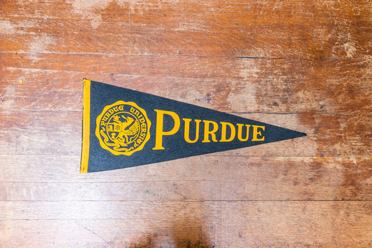 Purdue University Felt Pennant Large Vintage College Wall Decor - Eagle's Eye Finds