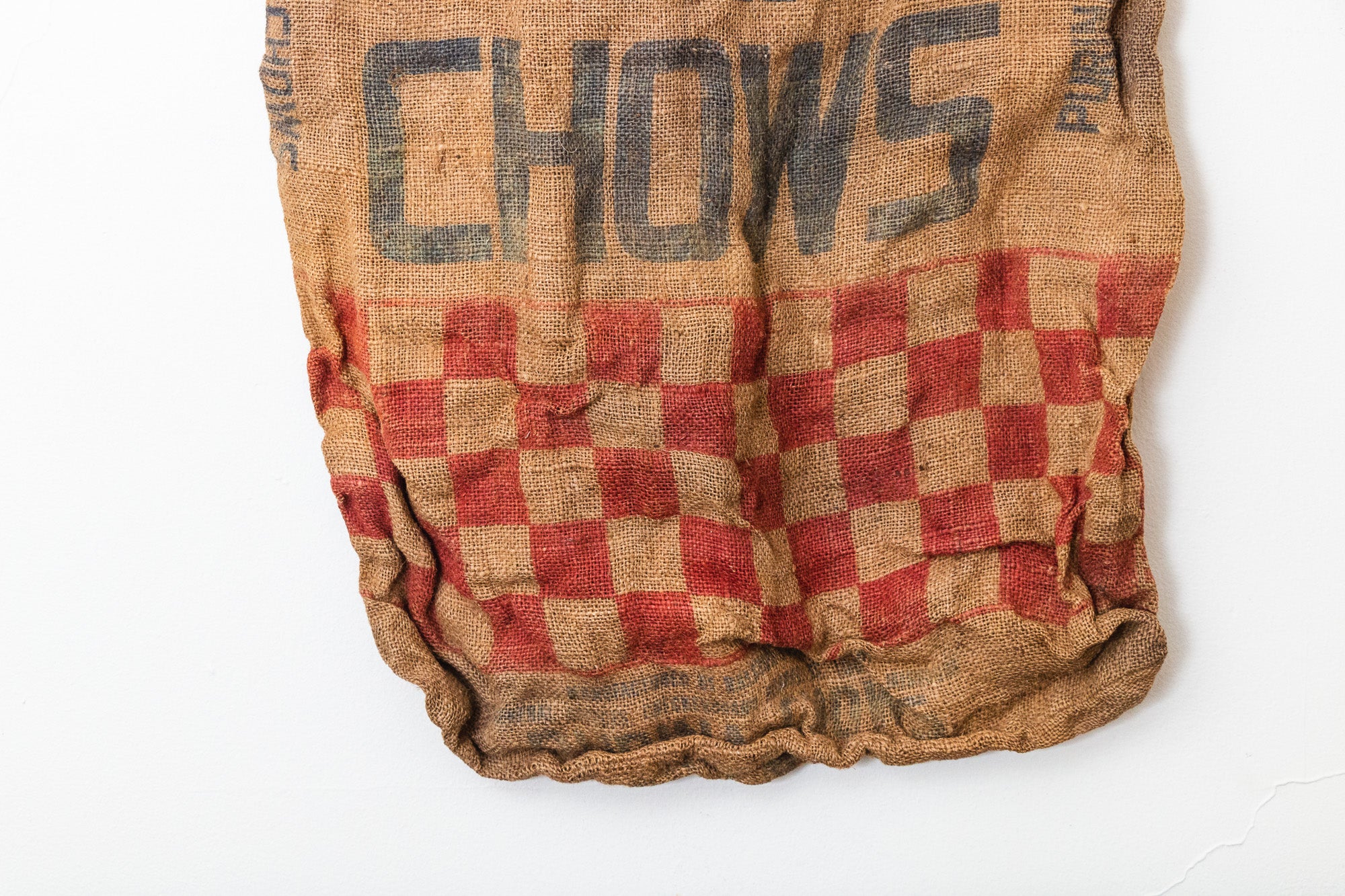 Purina Chows Feed Sack Vintage Rustic Burlap Bag Eagle s Eye Finds